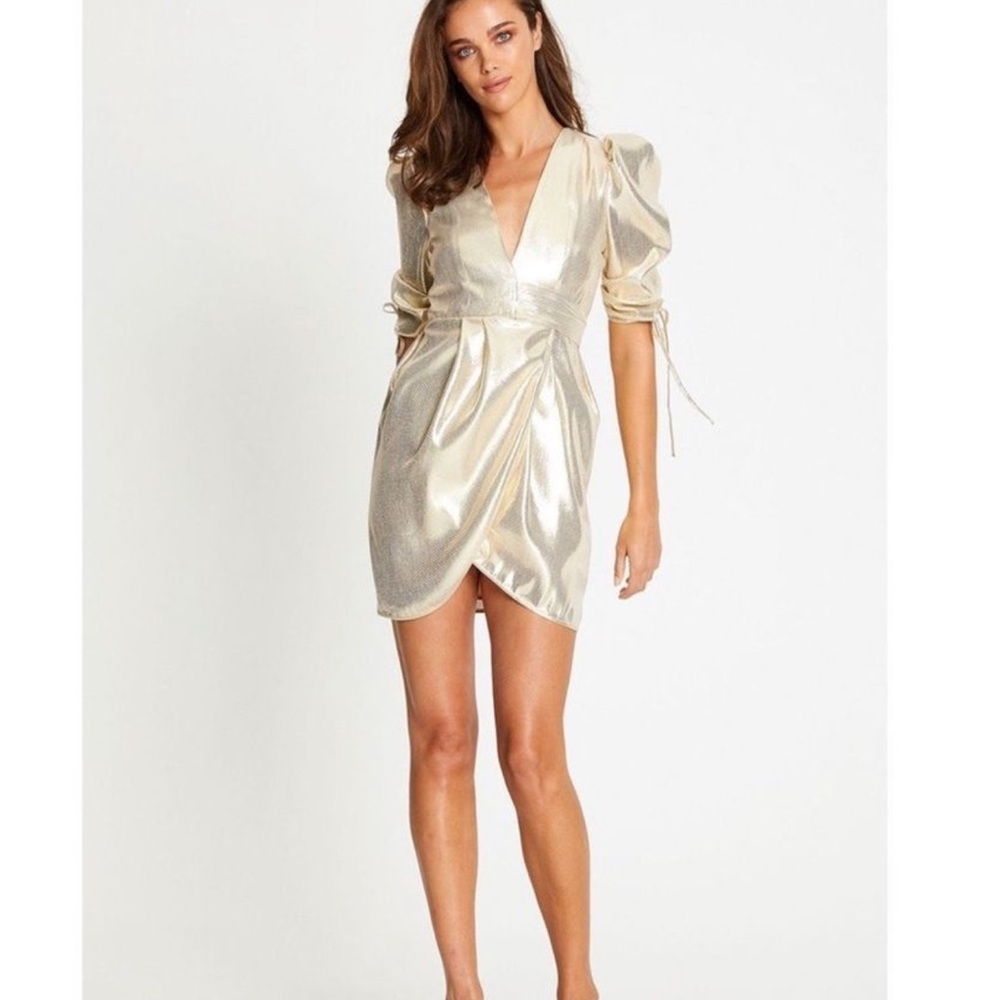 Alice McCall Metallic Gold Dress